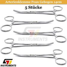 5x Chirurgische Pean Gefäß