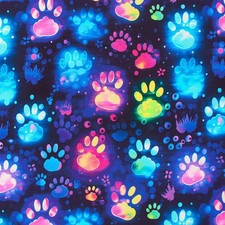 French Terry Stoff Pfoten