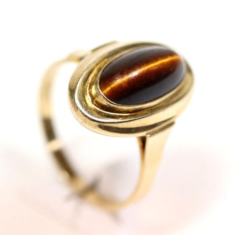 Gold ring mit tigerauge - gold-ring,
