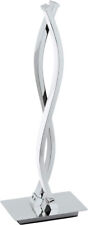 EGLO LED Tischleuchte LASANA silber chrom 2-flammig Nachttischlampe EEK:D(SpA-G)