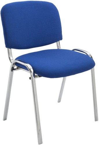 Besucherstuhl ken stoff blau - besucherstuhl,