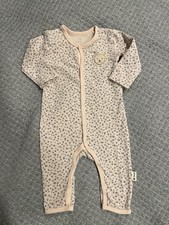 Steiff Overall Body Einteiler 62 lachs rose Blumen TOP