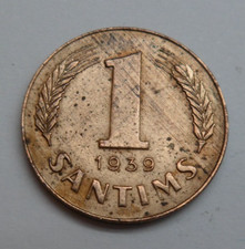 Lettland  1 Santims 1939 ##