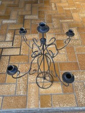 Kerzenständer Metall Schwarz Groß Stand Kerzenhalter