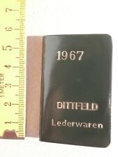 alter Taschenkalender 1967  Leder Dittfeld Lederwaren Miniatur Format