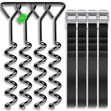 Bodenanker Trampolin Sturm - Erdanker Spiralbodenanker Zelt Schaukel Fußballtor