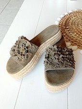 Neue Kennel und Schmenger Slides Gr 36,5  UK 3,5  Khaki Luxus Sandalen Plateau 