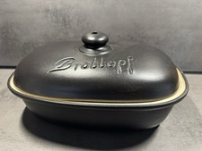 Brot-Topf Schwarz mit Deckel