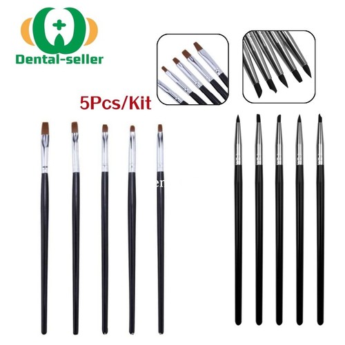 5pc kit dental resin brush - dental,