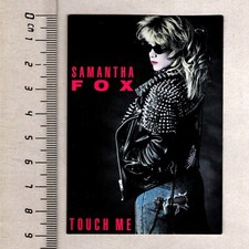 Aufkleber/Sticker Samantha Fox Britische Popsängerin Touch Me 1986