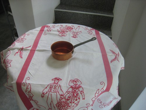 Kleiner kupfertopf stieltopf - kupfertopf,
