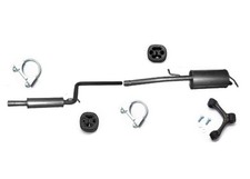 Endtopf Mitteltopf Auspuff für VW Caddy III MAXI 1.6 / 1.6 BiFuel + Anbausatz