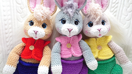 Amigurumi gehäkelt hase - amigurumi,