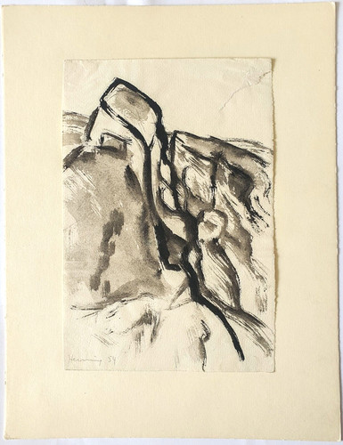 Gemälde tusche les gorges des - gemälde,
