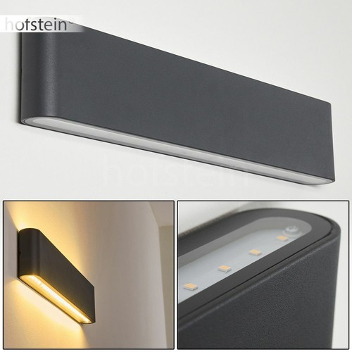 Anthrazit außen wand lampen - anthrazit,