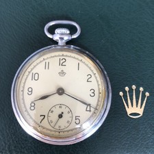 Thiel - Taschenuhr ca. 1960  Silberfarben funktioniert