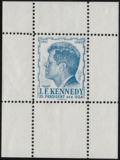 Österreich Wimmer Essay in Block-Form Kennedy Marke Mi.Nr. ungebraucht (1245)