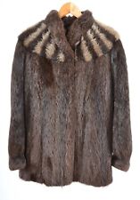 ECHTPELZ NUTRIA PELZJACKE BRAUN PELZ JACKE NUTRIA FUR JACKET NR.293