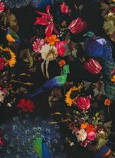 Tapete Vlies Floral Vogel