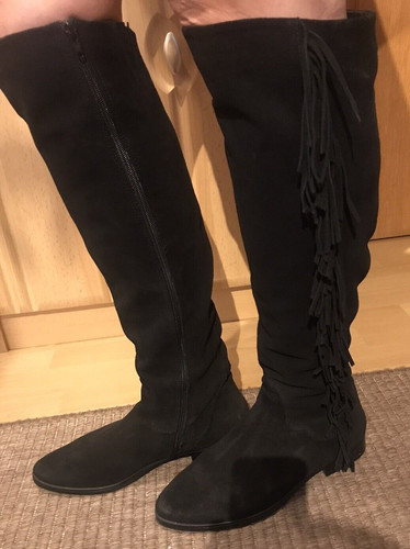 Overknee stiefel fransen - stiefel,