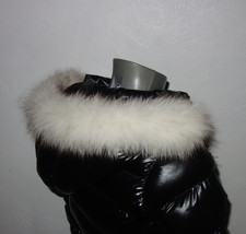 Polarfuchs Pelz Kapuze Kragen Blaufuchs Fellkragen Pelzstreifen 73cm Jacke Parka