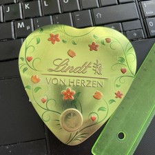 kleine leere Blech-Dose „Lindt Von Herzen“ gebr.,  basteln, Deco