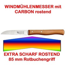 SOLINGER KÜCHENMESSER SCHÄLMESSER ROSTEND BUCHE GERADE KLINGE SOLINGEN!!