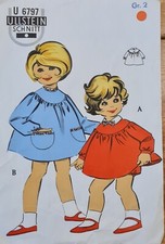 Retro Schnittmuster 50/60er Höschen & Kleid Gr.2 (2Jahre-Gr.92) Ullstein 6797