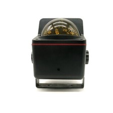 Weems und Plath Kompass rot beleuchtet Aufbau Gehäuse schwarz Ausstellungsstück