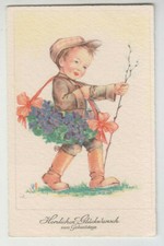 AK Schweiz, Geburtstagskarte m. Militär Marke, Zentralst. Soldaten Fürsorge 1920