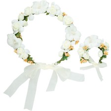 Blumen Haarband & Armreif Set