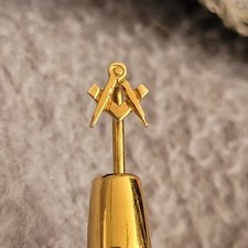 ⭐️ 585 Nadel Winkel & Zirkel Mit DOSE Freimaurer ? 