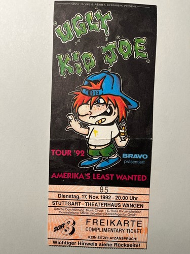Alte konzertkarte ticket - konzertkarte,