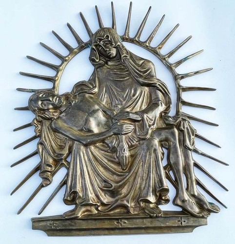 Bronze relief maria josef - relief,