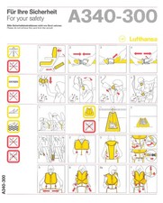 Safety Card / Lufthansa /
