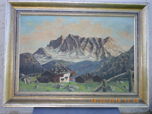 Berglandschaft mit hütte - berglandschaft,