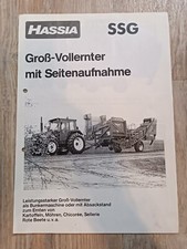 Prospekt Hassia Groß Vollernter Brochüre  Schlepper Traktor W
