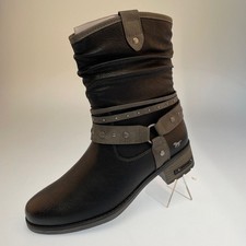 136018-Mustang Damen Stiefel Stiefelette Gr. 38 Neu Fleece gefüttert