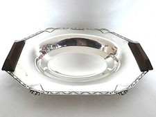 Versilberte Art Déco Schale