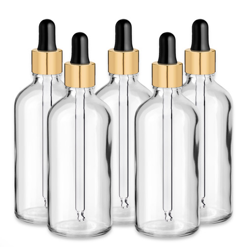 Glasflasche klar 100 mit - 100, ml