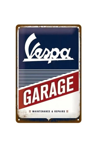 Vespa retro patina blechschild - retro,