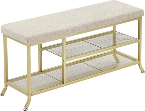 Schuhbank gold flurbank mit - gold,