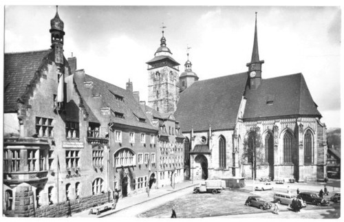 Schmalkalden altmarkt mit - ak,,