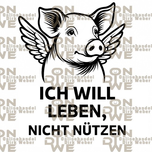 Aufkleber ich will leben - "ich, leben"