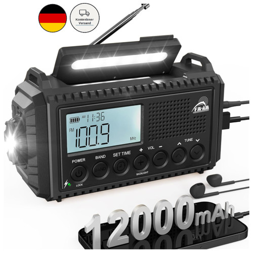 Rocam kurbelradio mit solar - kurbelradio,