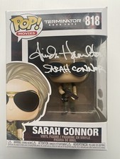 Linda Hamilton AUTOGRAMM Terminator Dark Fate Sarah Connor signiert Funko Pop ACOA