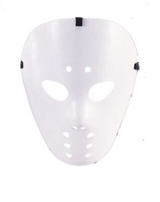 Hockey Maske weiß Halloween Karneval Fasching Party