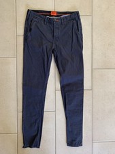 Superdry Herren Chinohose Hose Blau Größe S