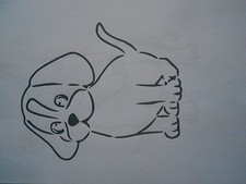 Schablone Hund24 auf A4