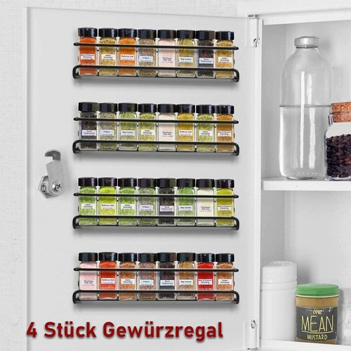 4er gewürzregal gewürzhalter - gewürzregal,